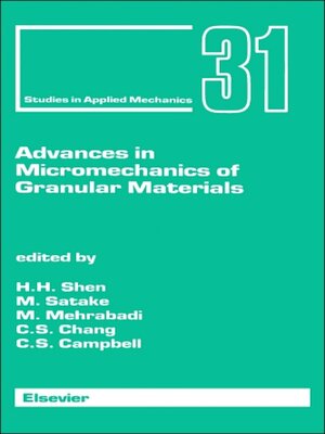 cover image of Advances in Micromechanics of Granular Materials